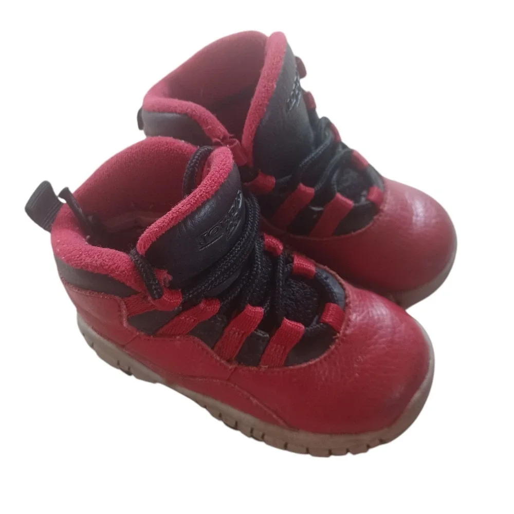 Nike Air Jordan Vintage Toddler Red Leather Boots‎ 6C
